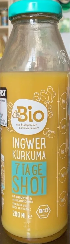 Ingwer Kurkuma 7 Tage Shot