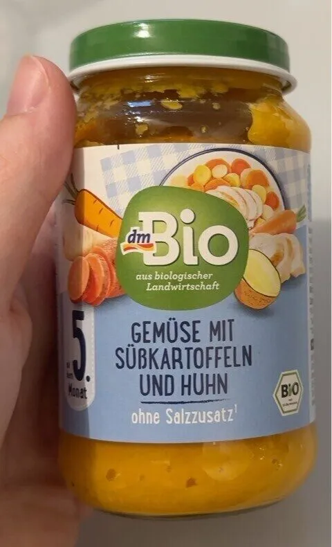 Gemüse mit Süßkartoffeln und Huhn