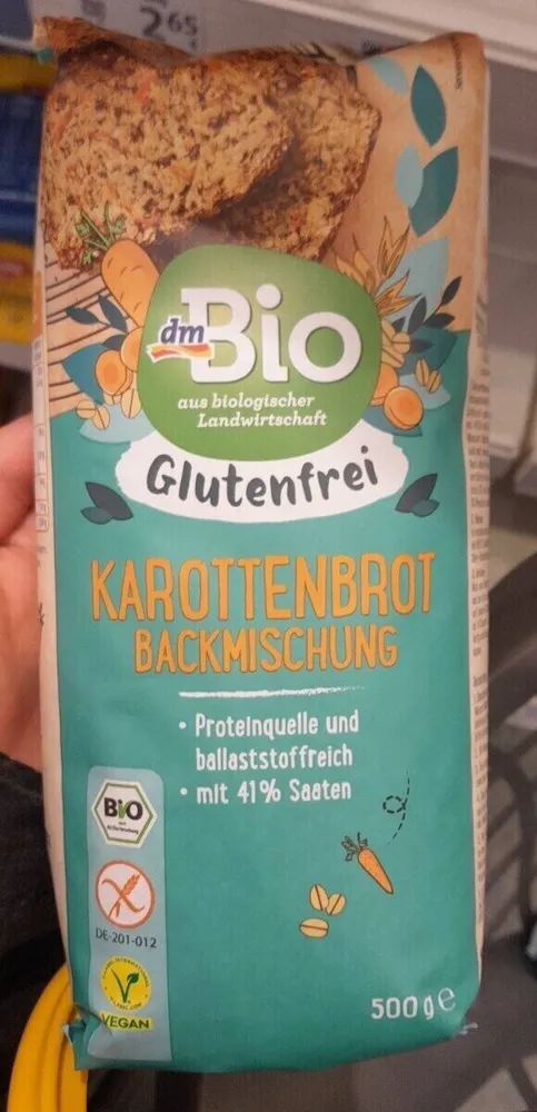 Karottenbrot Backmischung glutenfrei