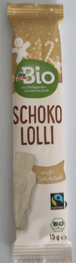 Schoko Lolli - weiße Schokolade