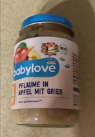 Pflaume in Apfel mit Grieß (ab 6. Monat)