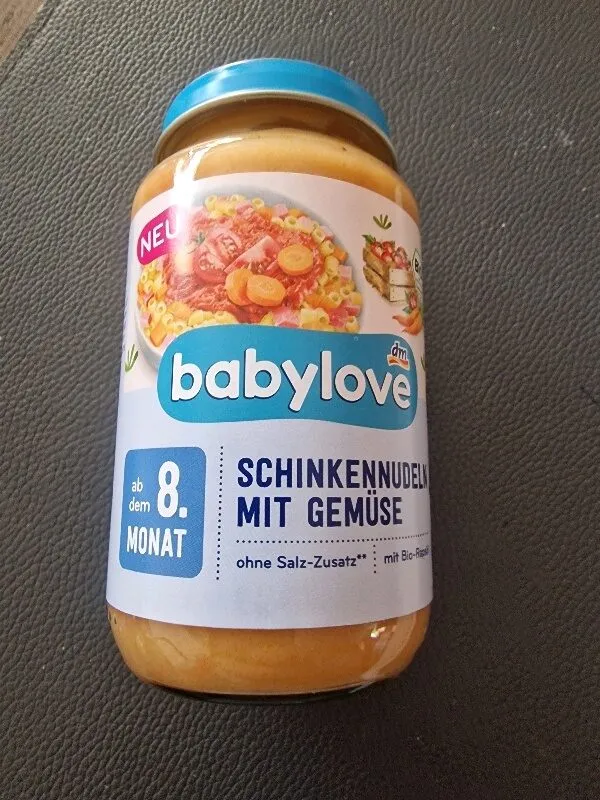 Schinkennudeln mit Gemüse (ab 8. Monat)