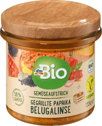 Aufstrich Gegrillte Paprika Belugalinse