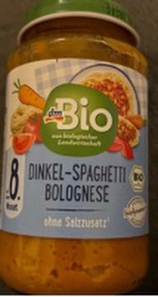 Dinkel- Spaghetti Bolognese (ab 8. Monat)
