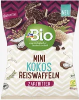 Mini Kokos Reiswaffeln Zartbitter