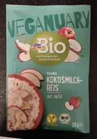 Veganer Kokosmilchreis mit Apfel