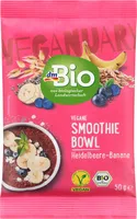 Vegane Smoothie Bowl Heidelbeere-Banane