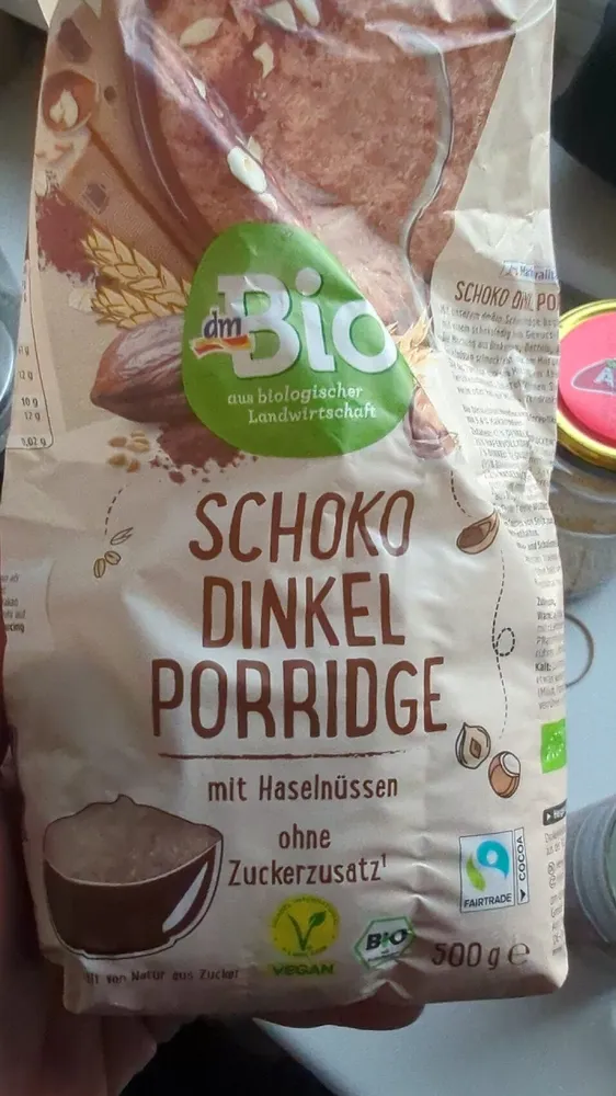 Schoko Dinkel Porridge