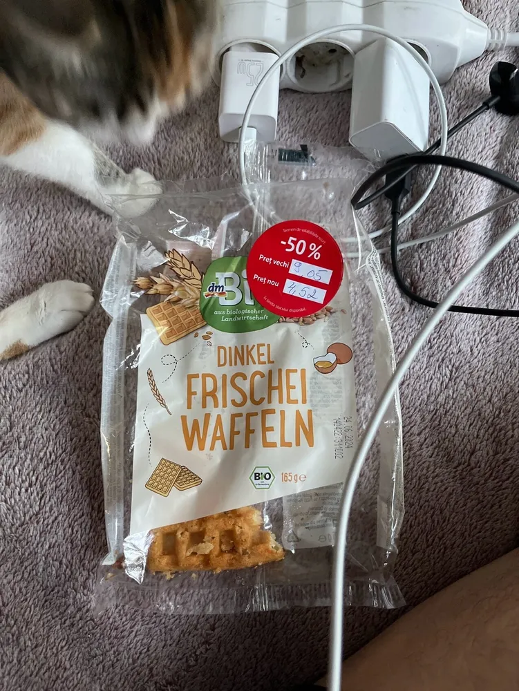 Dinkel Frischei Waffeln