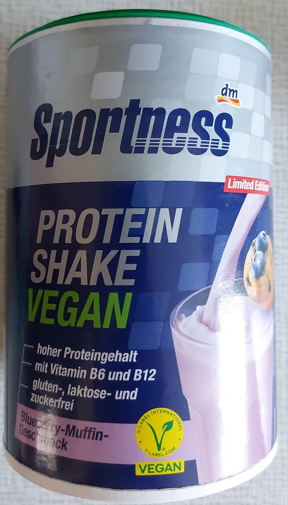 Protein Shake Vegan Blueberry-Muffin-Geschmack