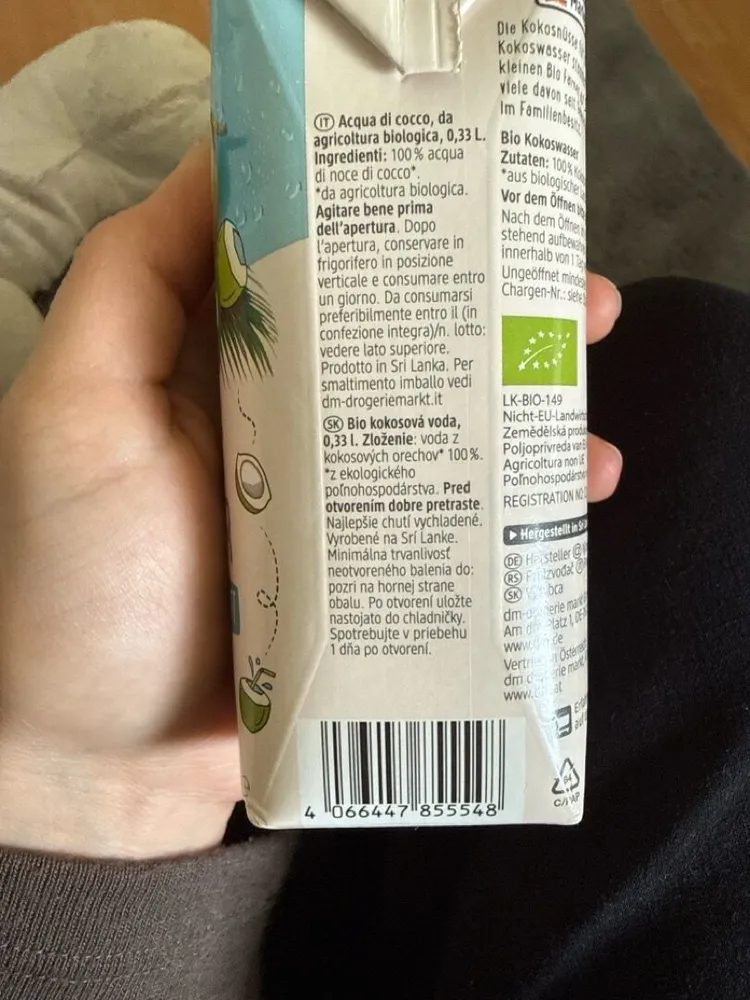 dm Bio Kokos Wasser