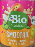 Smoothie Pfirsich, Ingwer, Apfel & Traube