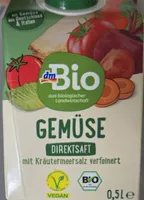 GEMÜSE DIREKTSAFT mit Kräutermeersalz verfeinert