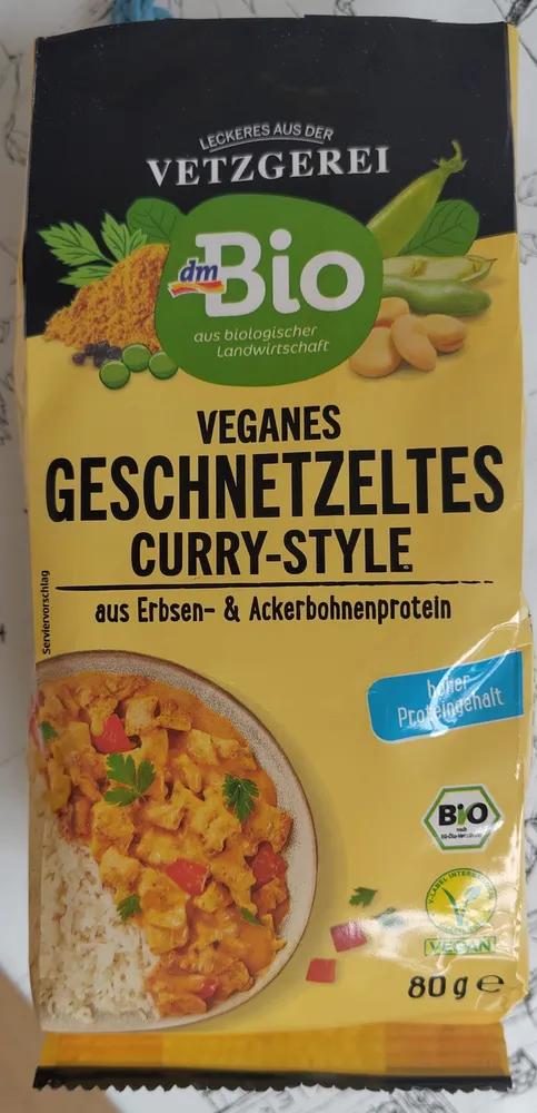Veganes Geschnetzeltes Curry-Style
