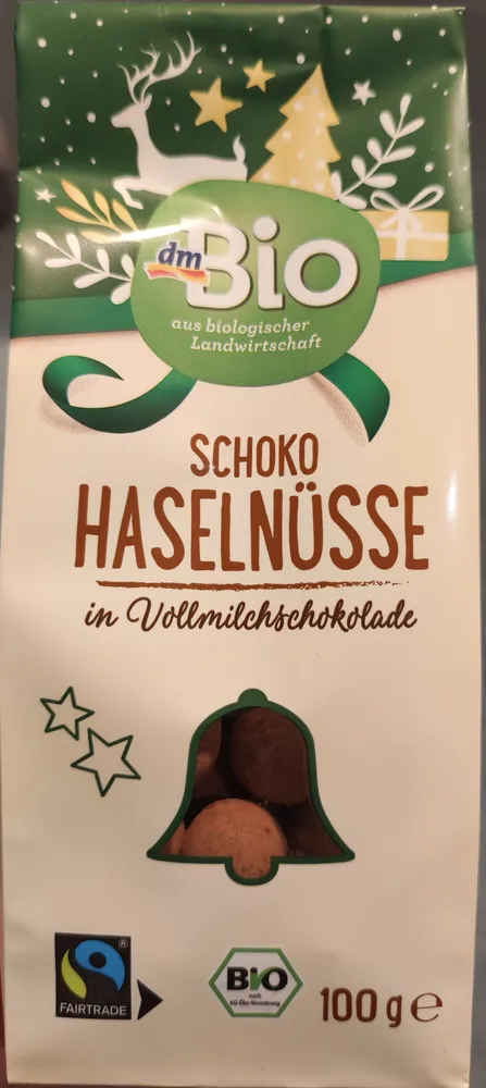 Schoko Haselnüsse in Vollmilchschokolade