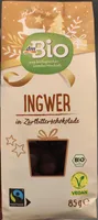 Ingwer in Zartbitterschokolade