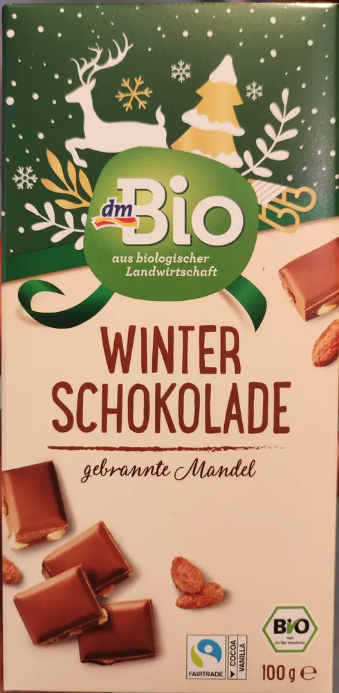 Winter Schokolade gebrannte Mandeln