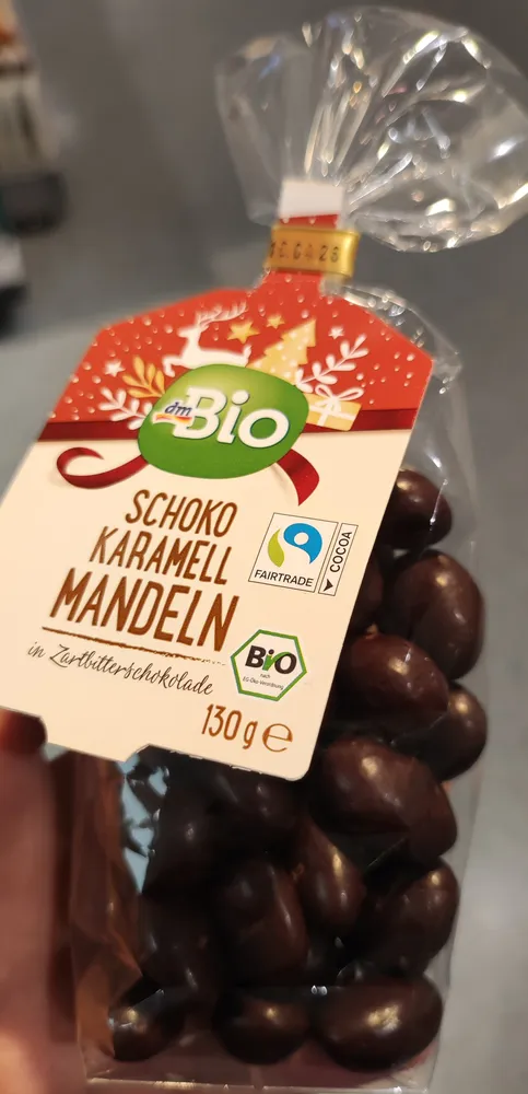 Schoko Karamell Mandeln