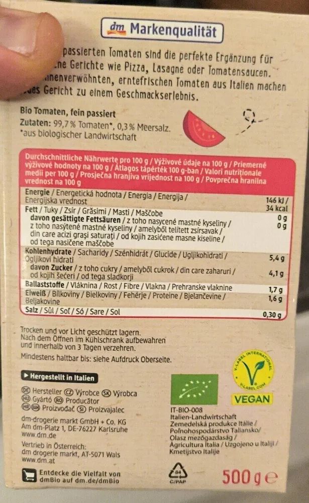 Passierte tomaten