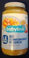Bio schinkennudeln mit gemuse