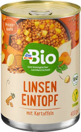 Eintopf Linsen mit Kartoffeln