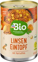Eintopf Linsen mit Kartoffeln