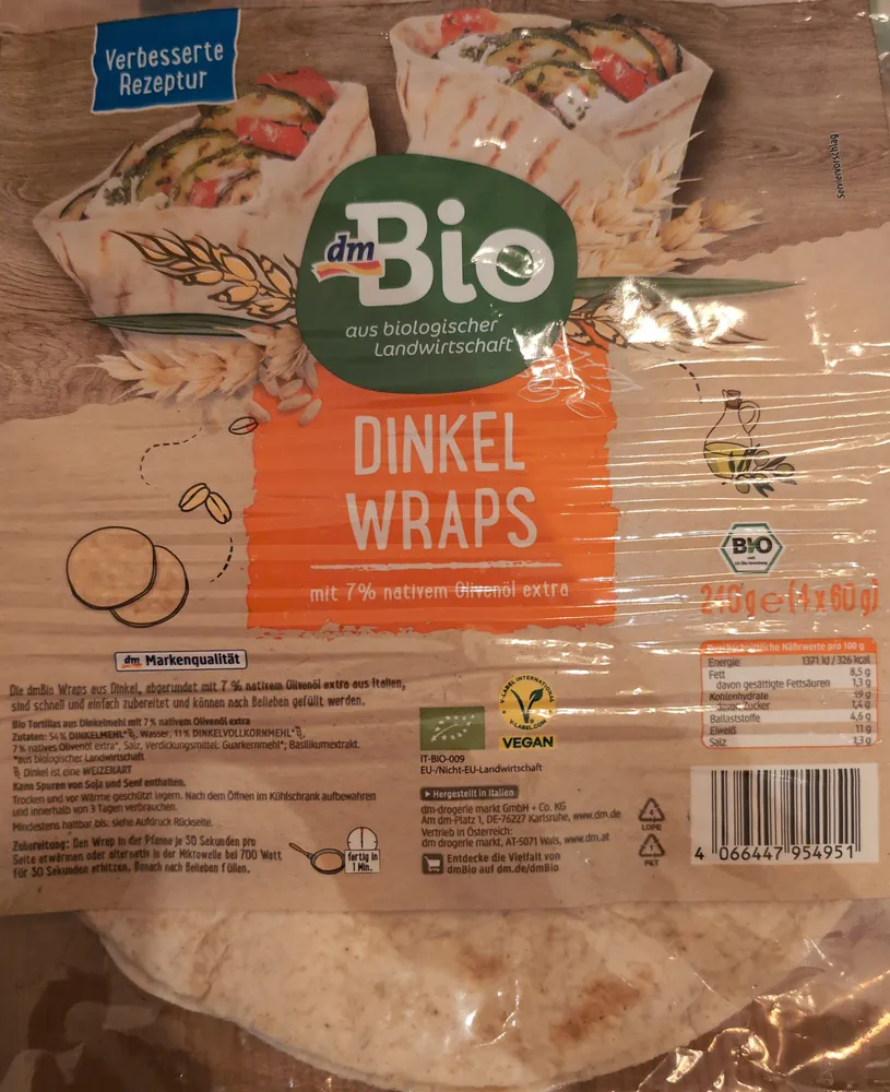 Dinkel Wraps