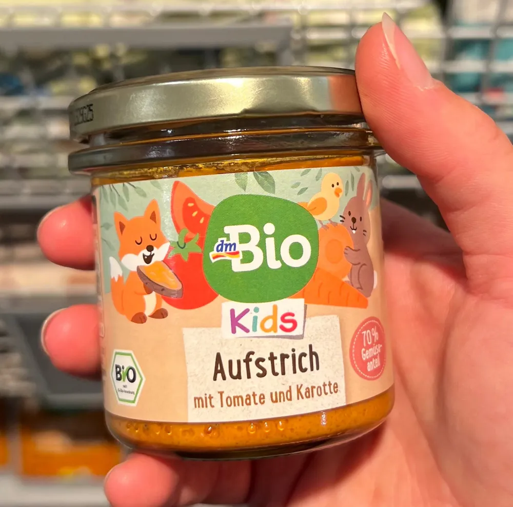 dmBio Kids Aufstrich mit Tomate und Karotte