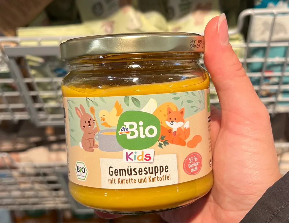 dmBio Kids Gemüsesuppe mit Karotte und Kartoffel