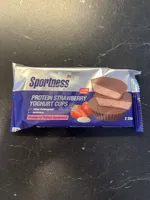 Protein Strawberry Yoghurt Cups