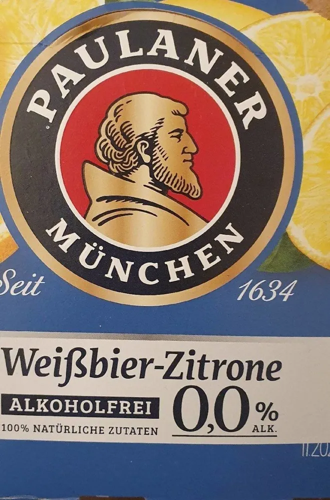 Paulaner Weißbier-Zitrone Alkoholfrei