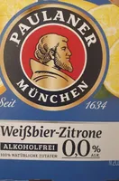 Paulaner Weißbier-Zitrone Alkoholfrei