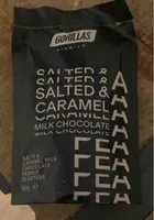 Gorillra salty and caramel milk chocolat peanut clusters