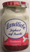 Joghurt auf Frucht Himbeere