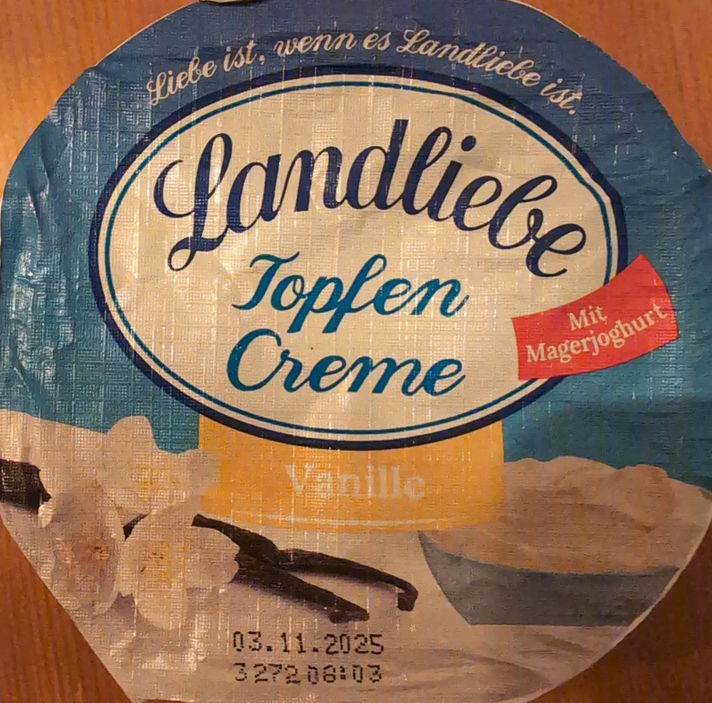 Topfencreme Vanille