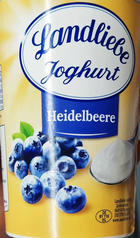 Joghurt Heidelbeere