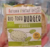 Bio tofu burger verdura