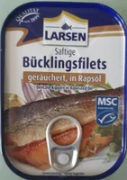 Bücklingsfilets geräuchert in Rapsöl