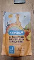Bio Fruchtpüree zum Einfrieren Pfirsich-Birne