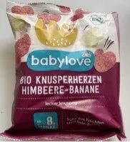 Bio Knusperherzen Himbeere-Banane (ab 8. Monat)