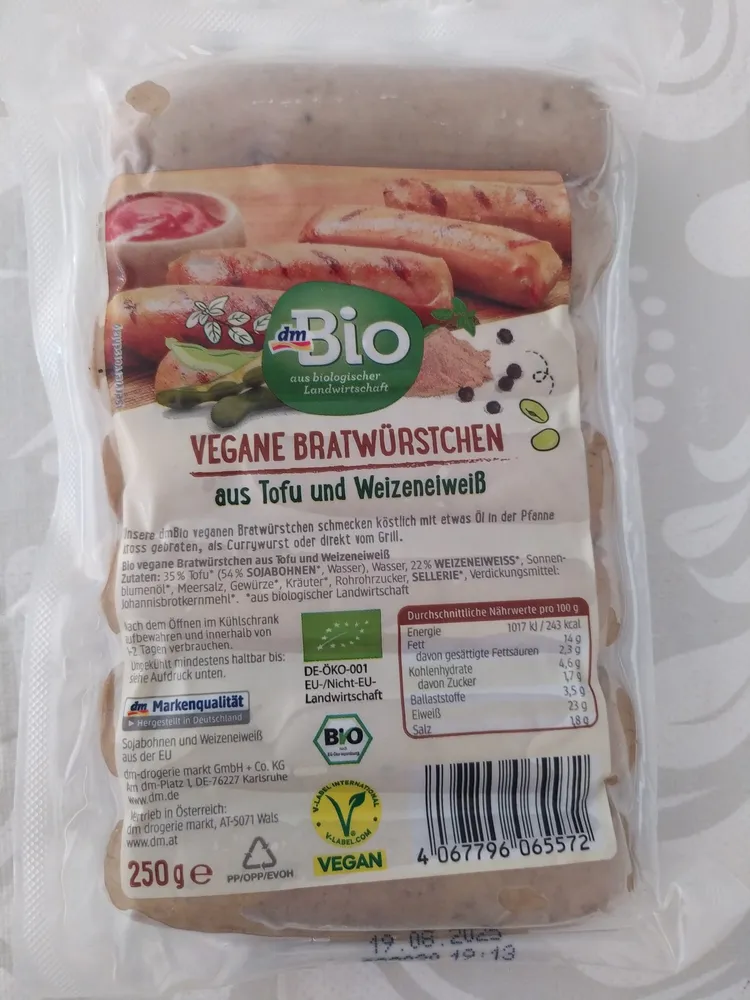 Vegane Bratwürstchen