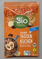 Veganer Tassenkuchen Banana Bread