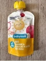 Babylove Bio Banane & Kirsche In Apfel Mit Müsli