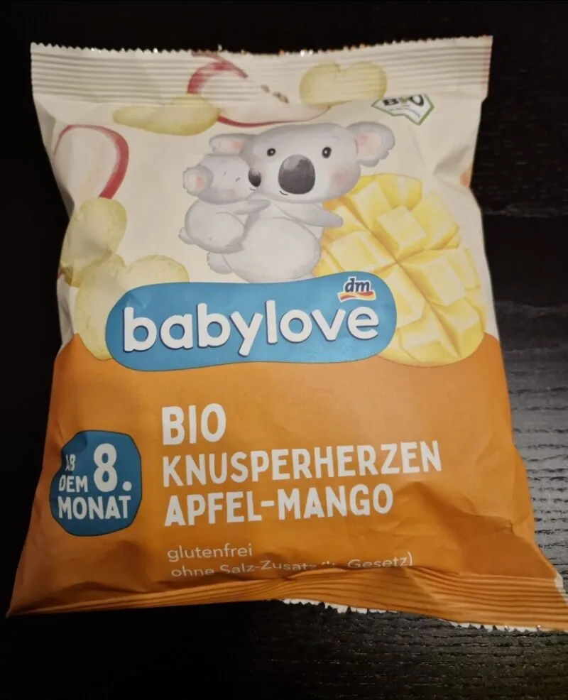 Bio Knusperherzen Apfel-Mango