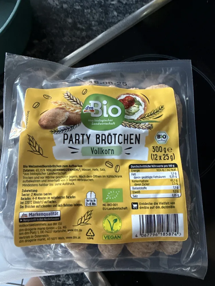 Party Brötchen - Vollkorn