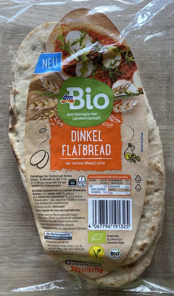 Dinkel Flatbread