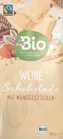 Weiße Schokolade mit Mandelstücken