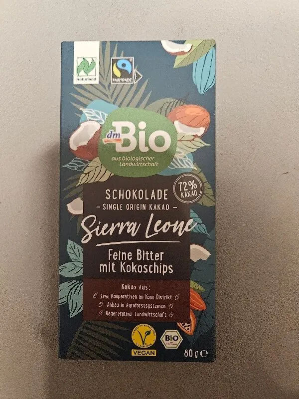 feine Bitter mit Kokoschips