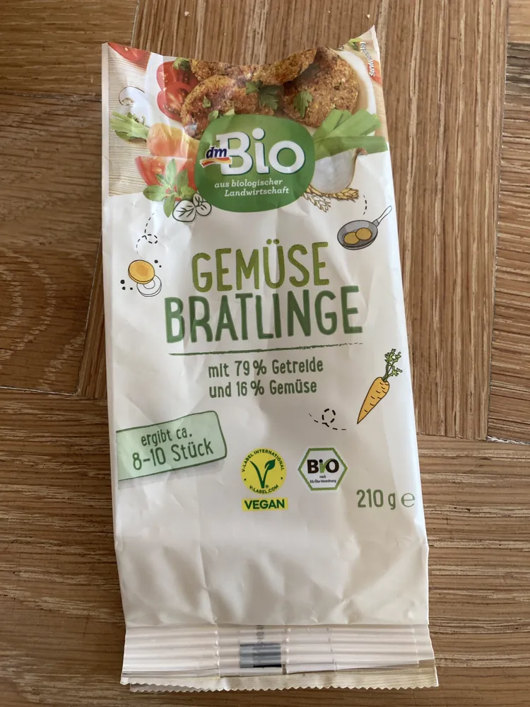 Gemüse Bratlinge von dm-Bio