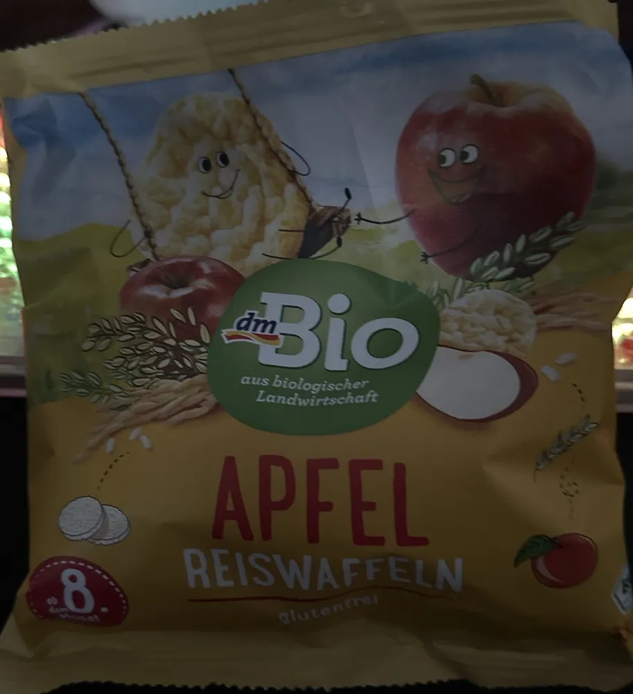 Apfel Reiswaffel